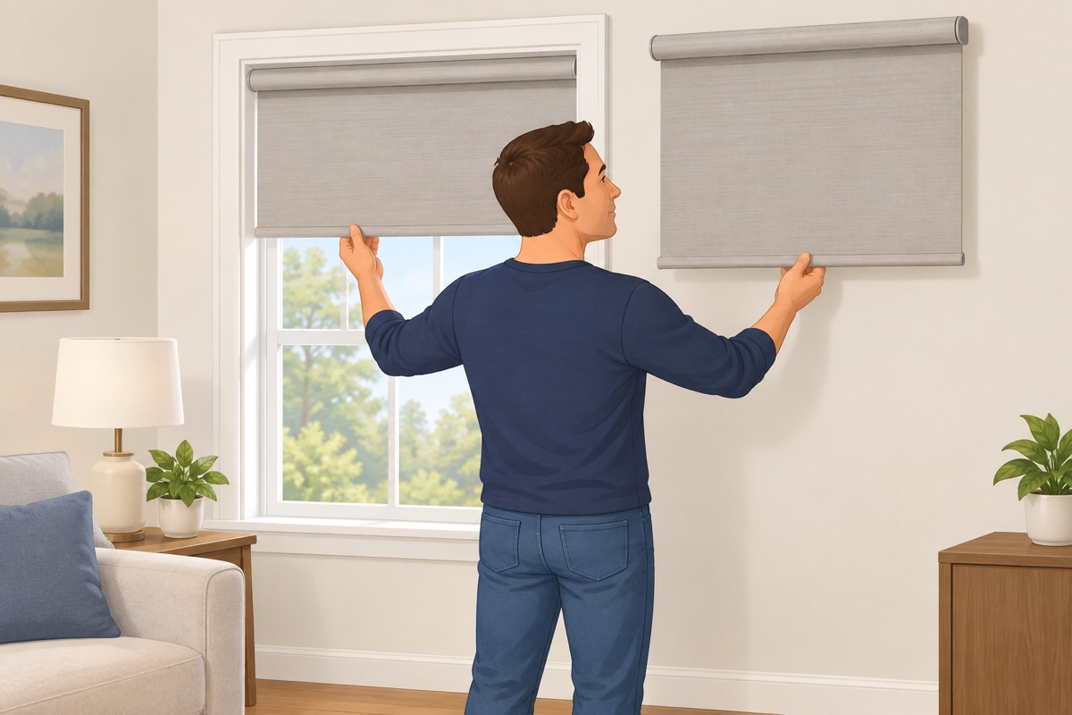 Choose inside or outside mount for each window