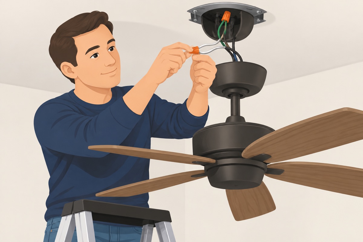 Wire it the way the fan manual shows