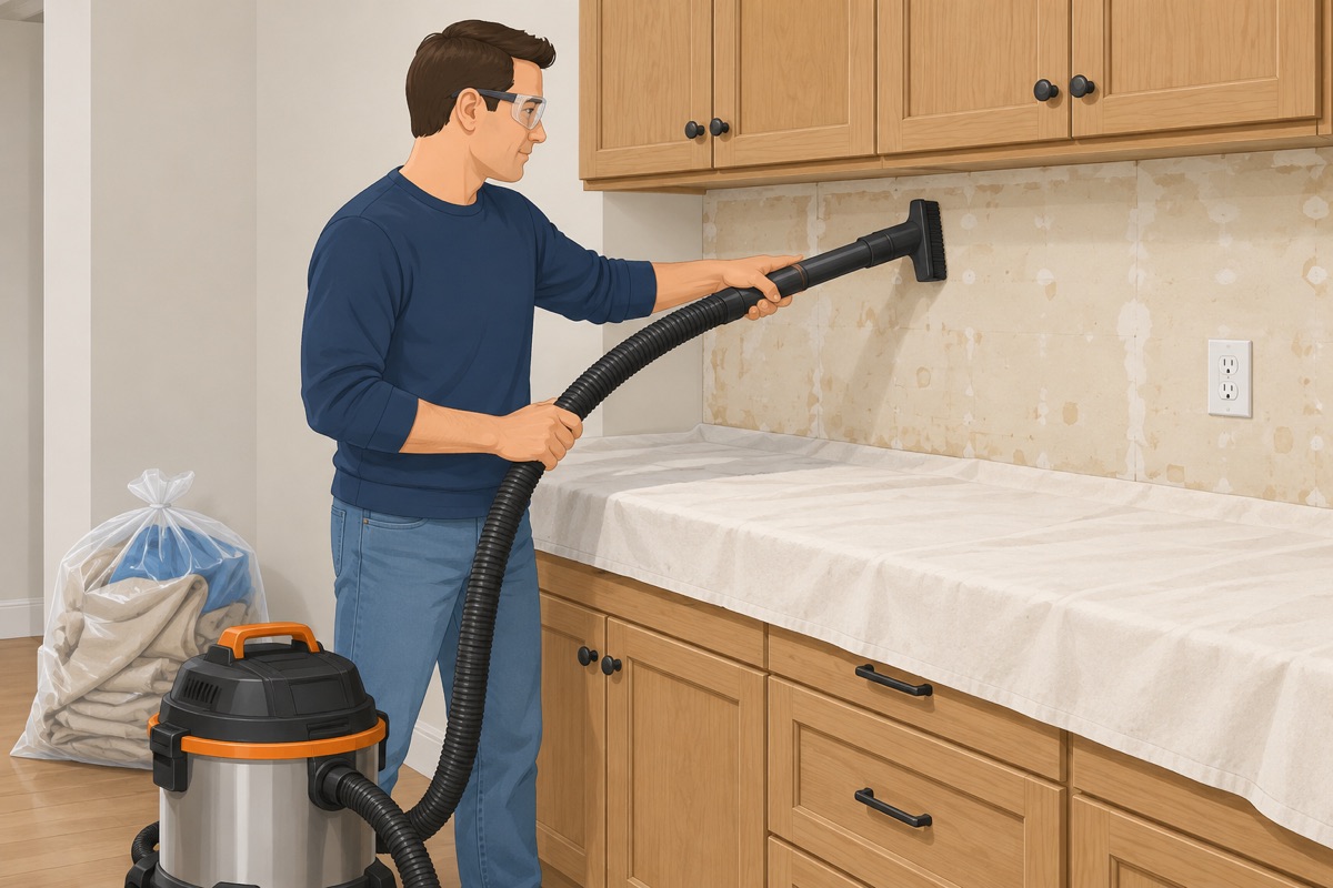 HEPA-vacuum, plates back on, power back