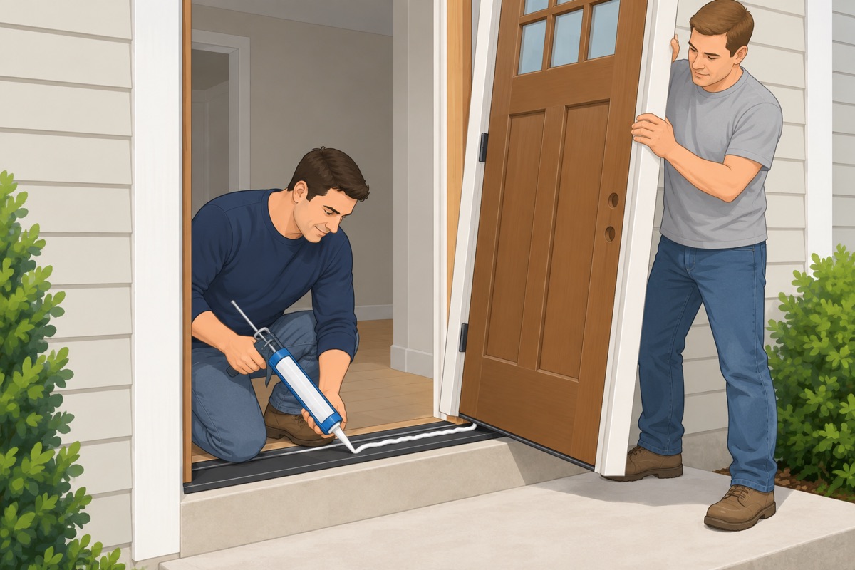 Set the unit in sealant