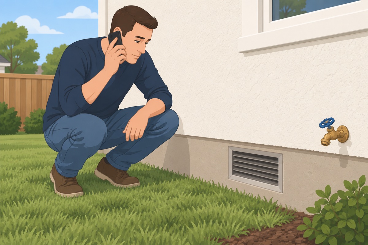 Check the house edge and call 811