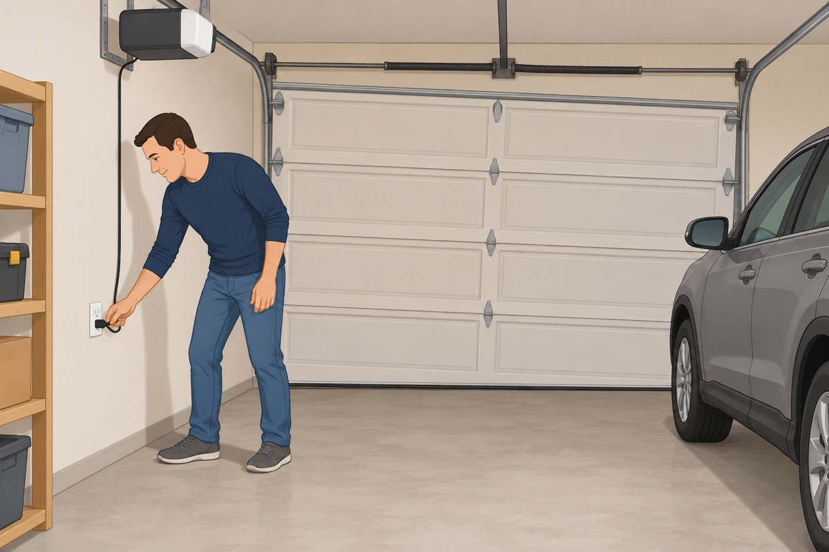 Keep the old door safe until the new one goes in
