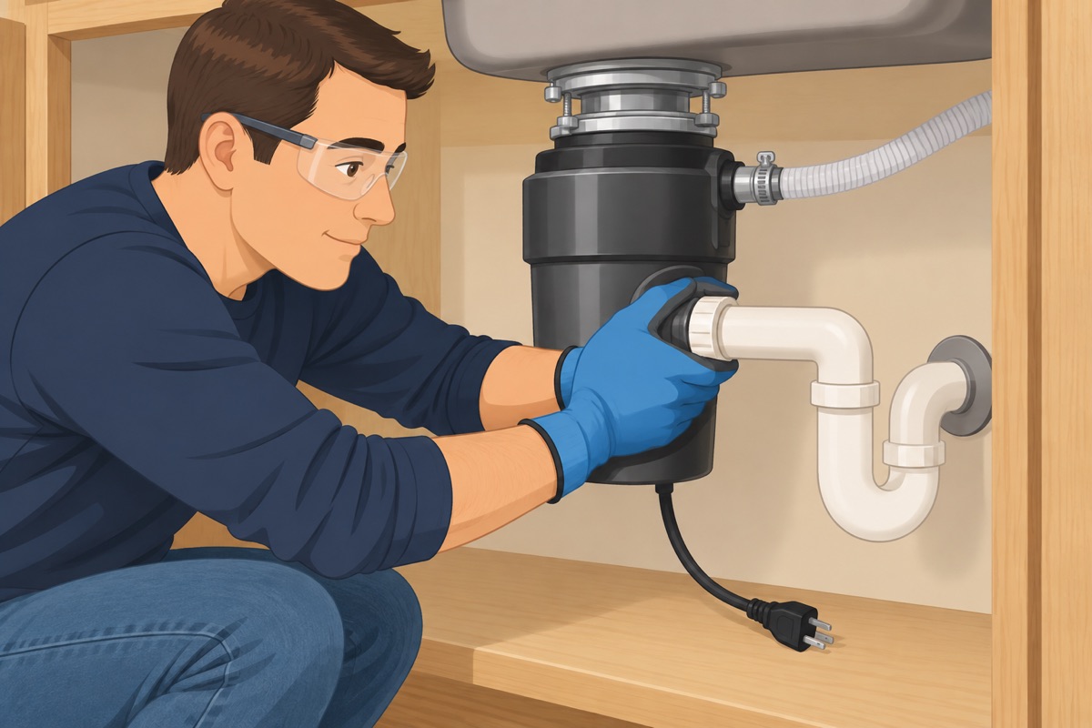 Connect the drain and the dishwasher hose