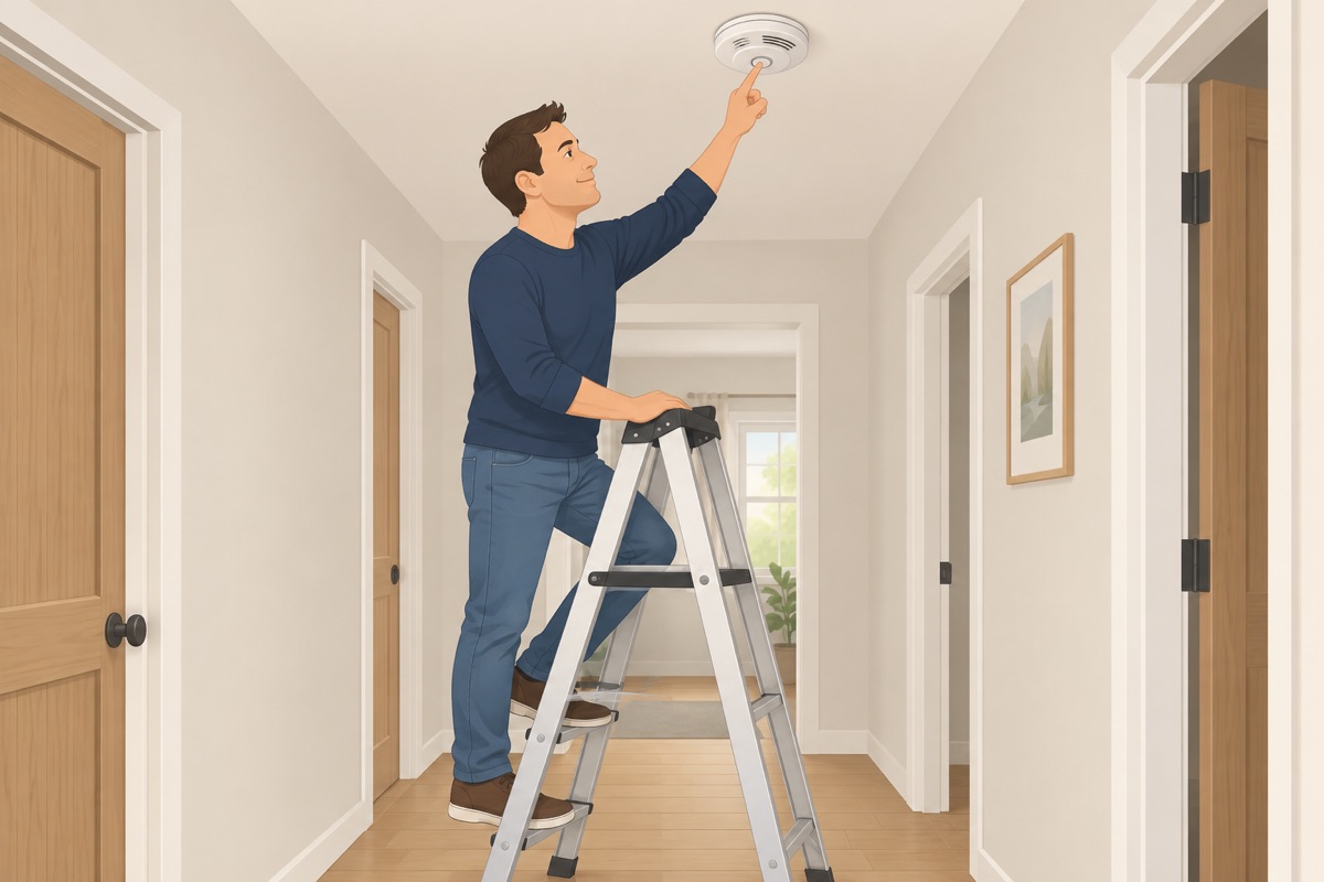Working CO alarm in the home