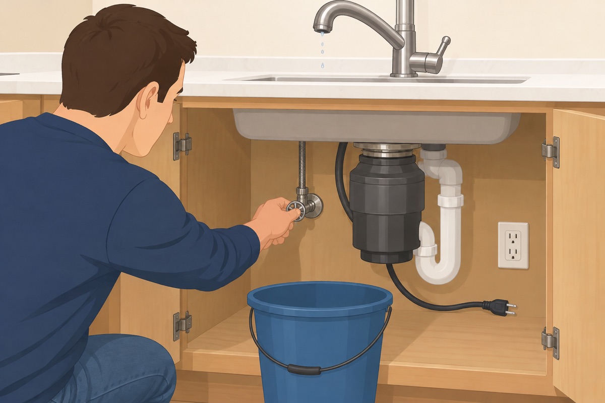 Cierra el agua del fregadero y compruébalo