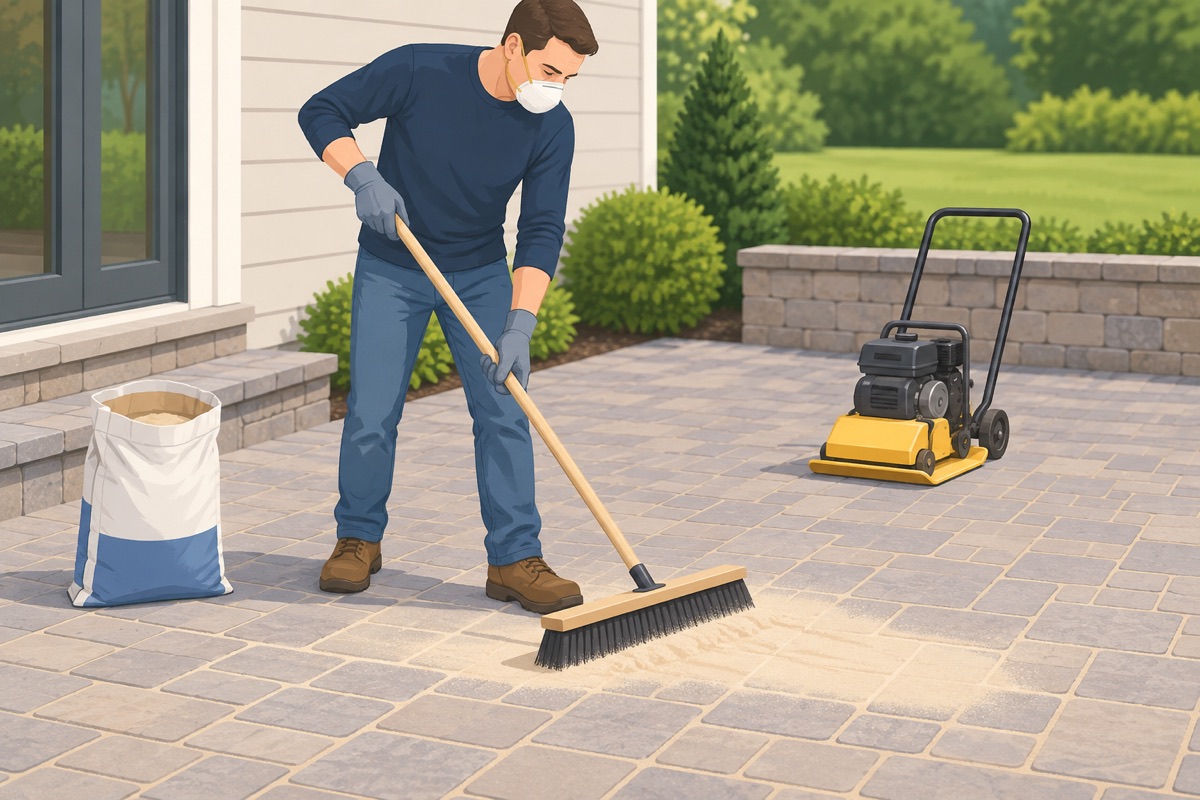 Sweep in the polymeric sand