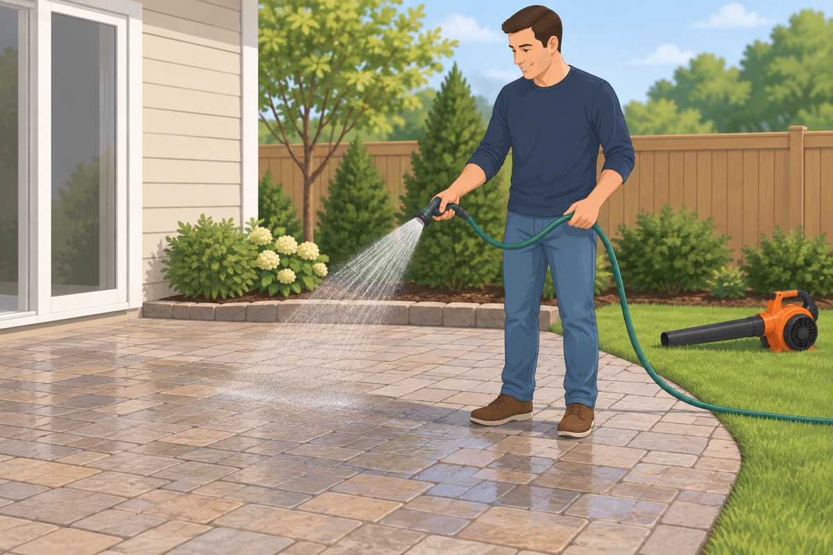 Clean the surface, then mist per the bag
