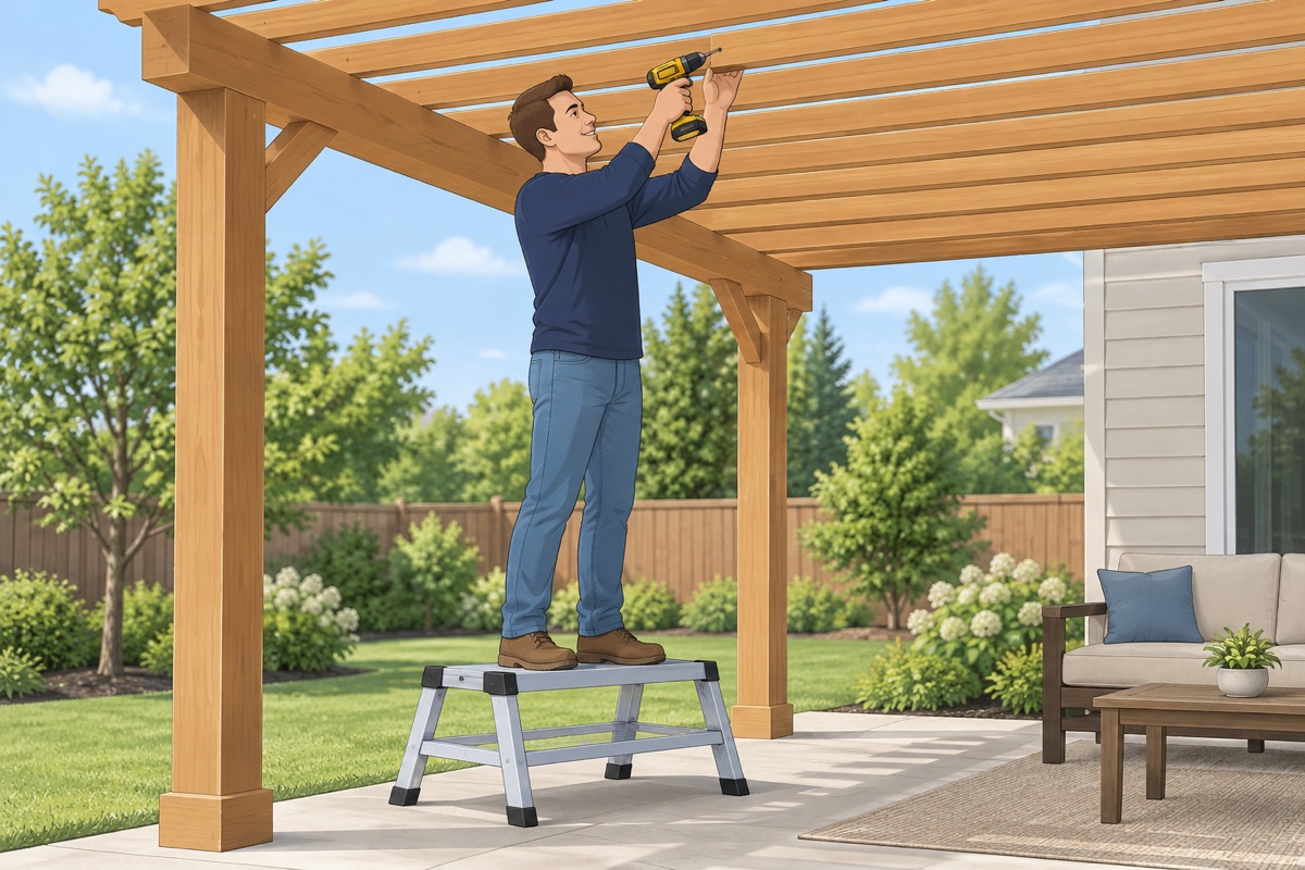 Add the top slats