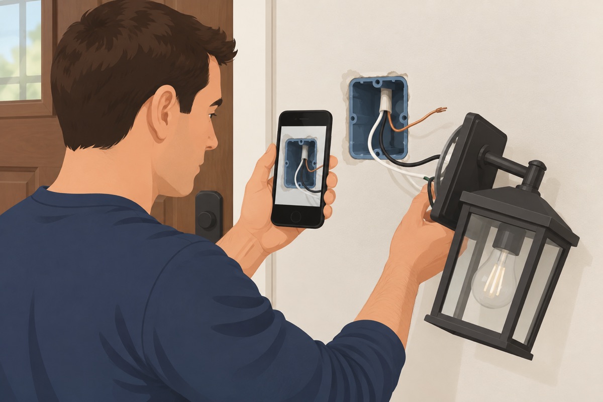 Photograph the wiring and look for stop signs