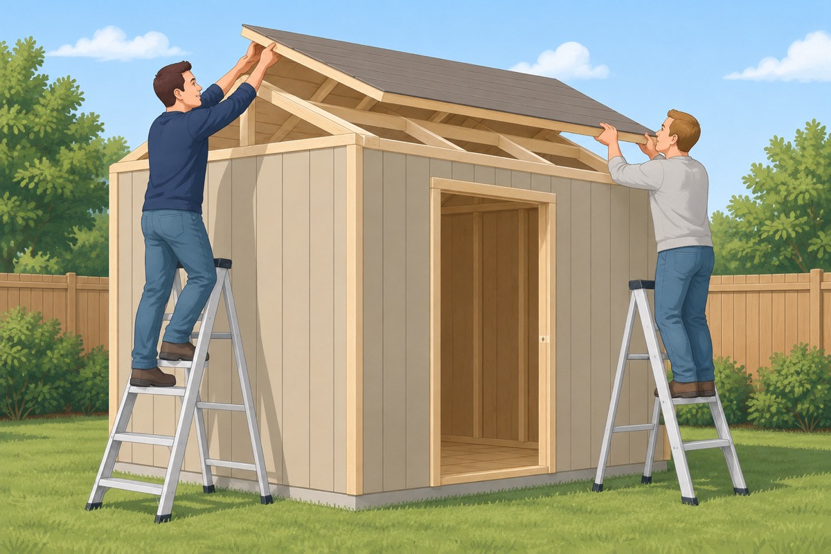 Put on the roof