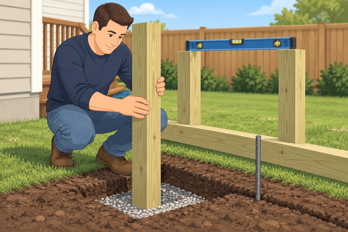 Dig out the pad and set the frame