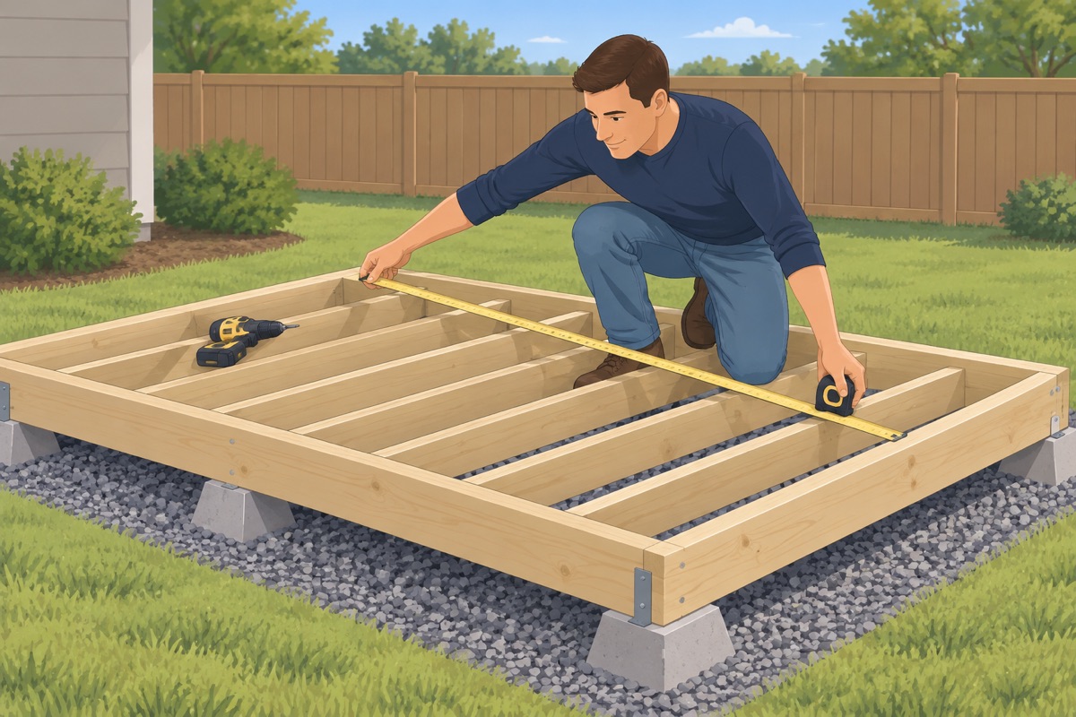 Build the floor and square it