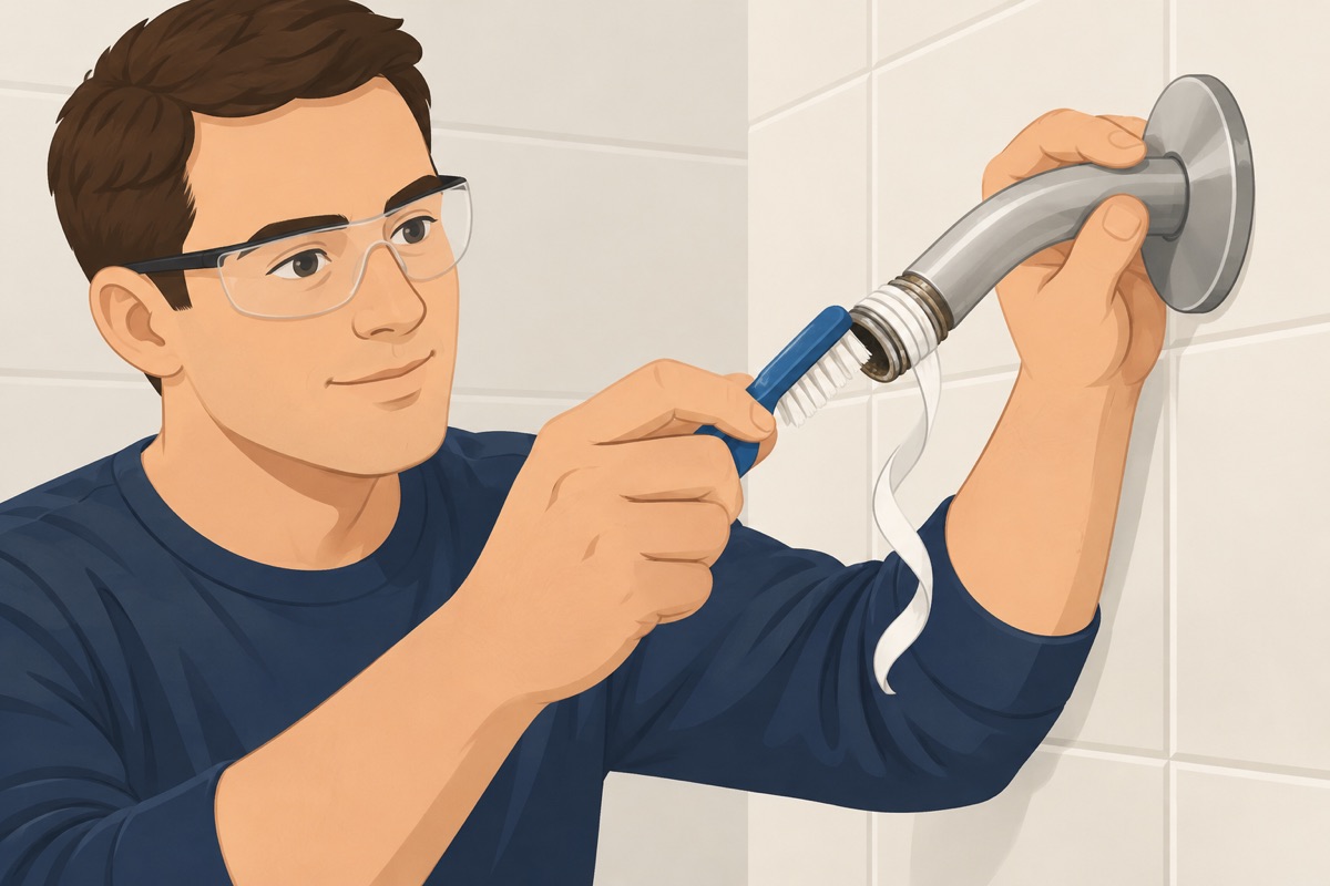 Clean the arm's threads