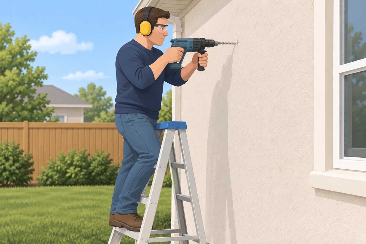Drill the wall