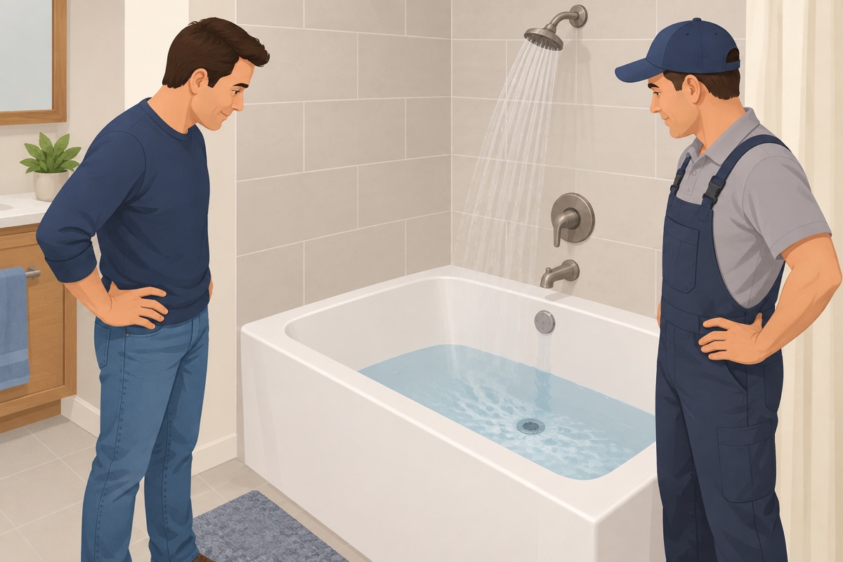 Watch the fill-and-drain test