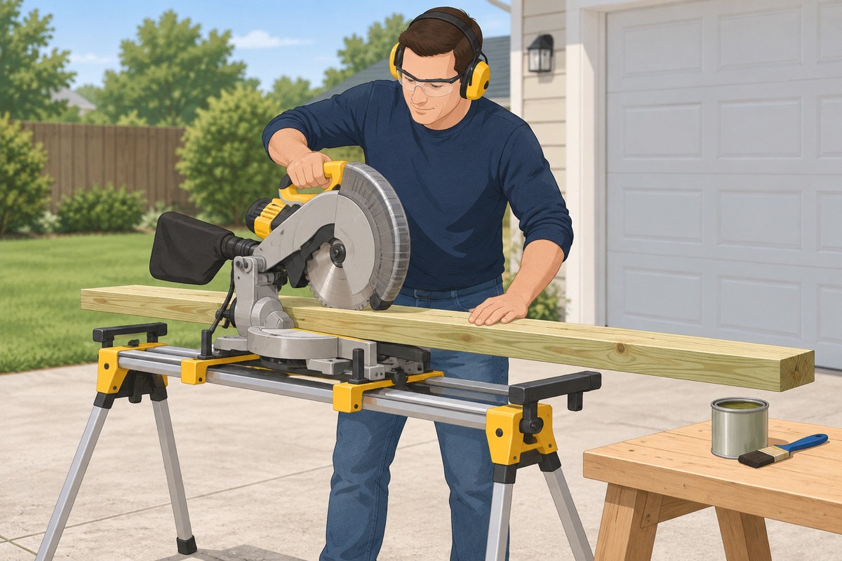 Cut the joists and the rim joists