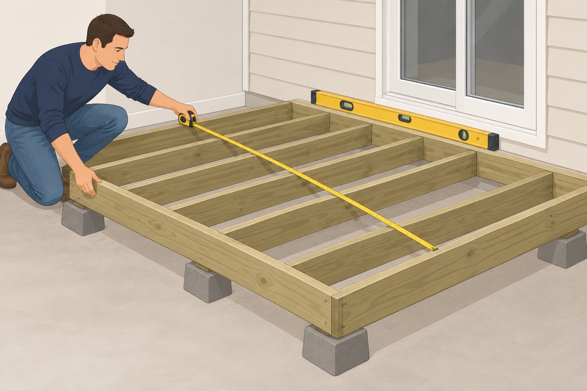 Square and level the frame