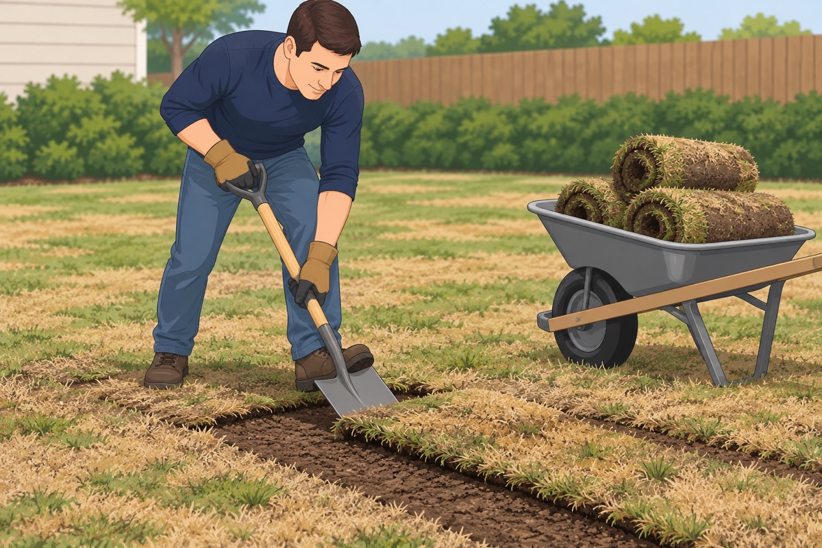 Remove the dead lawn