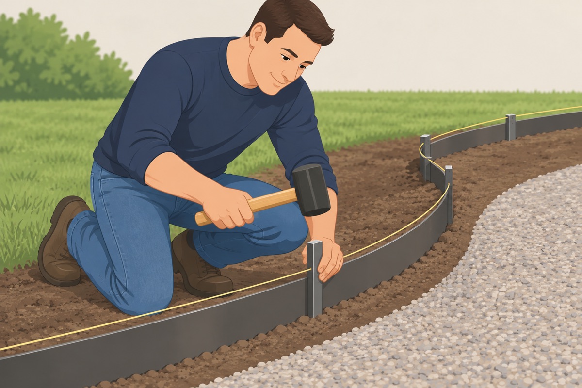 Install the edging