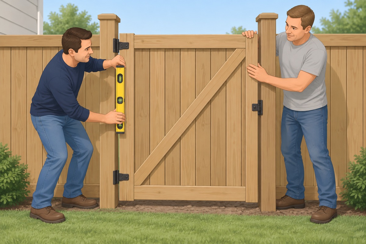 Build and hang the gate