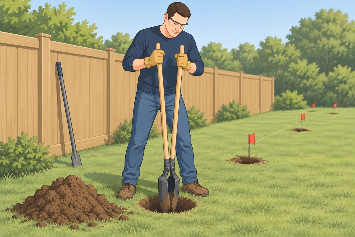Dig the holes